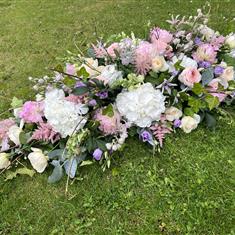 Pink &amp; Lilac Casket Spray