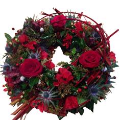 Red &amp;  Blue Wreath