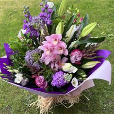 Handtie Pink &amp; Purple 