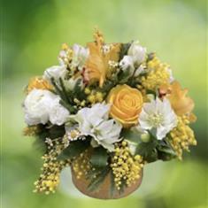 Hatbox Spring Arrangement