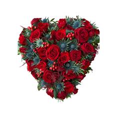 Solid Rose &amp; Thistle Heart Tribute
