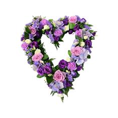 Lilac &amp; Purple Open Wreath Tribute