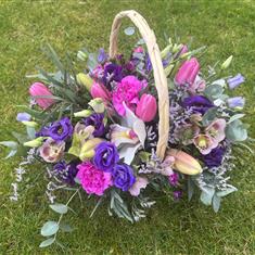 Basket Pink &amp; Purple 