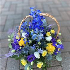 Basket Yellow &amp; Blue