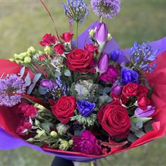 Red &amp; Purple Handtie