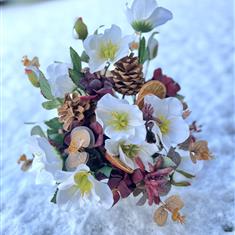 Flowers in Grave Pot