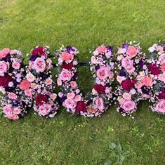 Letters Tribute- Mixed Flowers